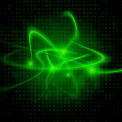 wavy green lines