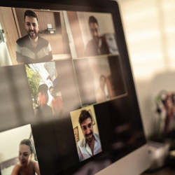 computer screen showing Zoom meeting