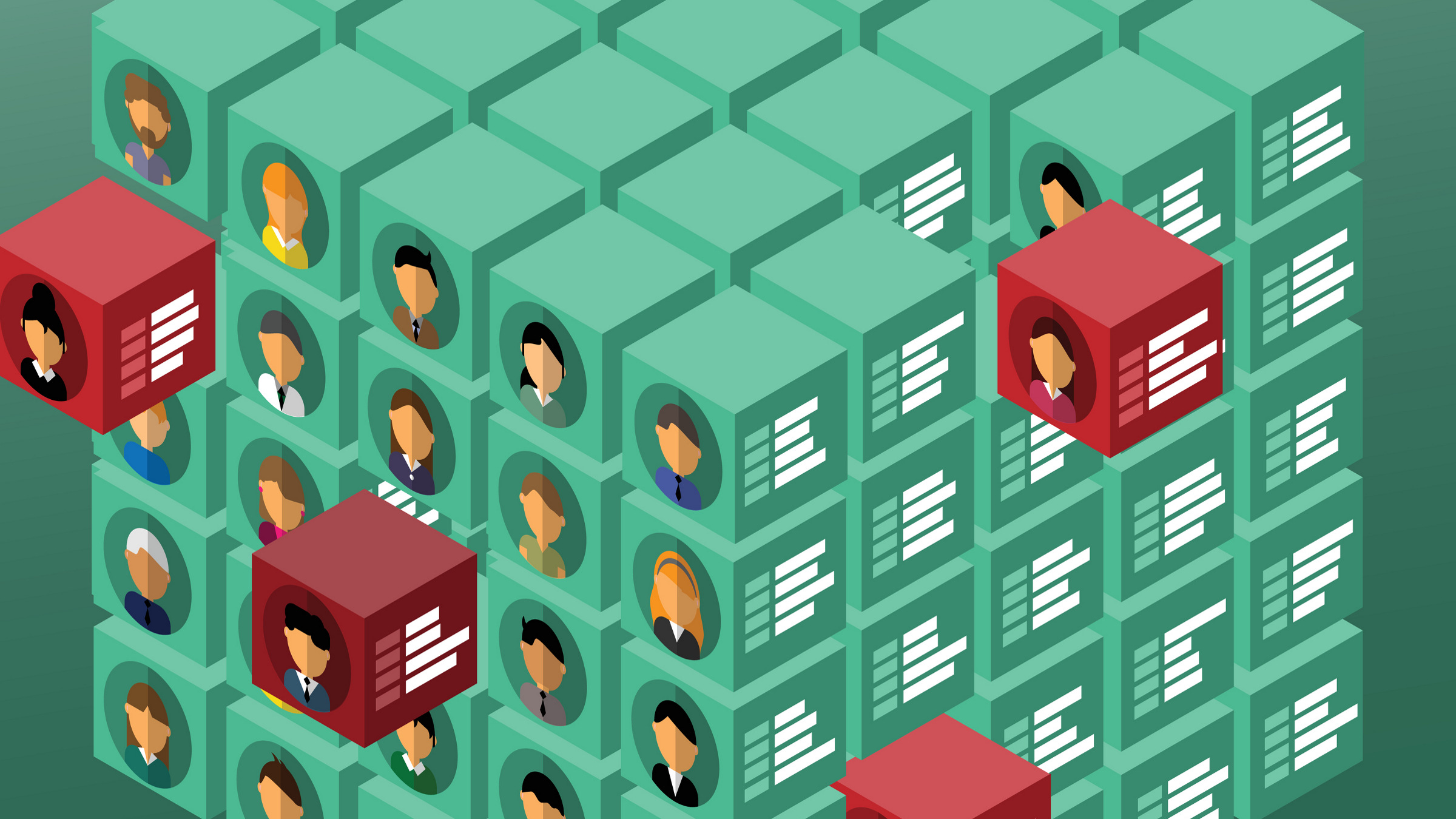 digital tech in recruitment, illustration